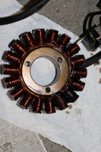 Stator coil burned out