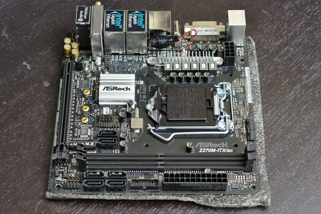 My ASRock Z270M-ITX/ac motherboard