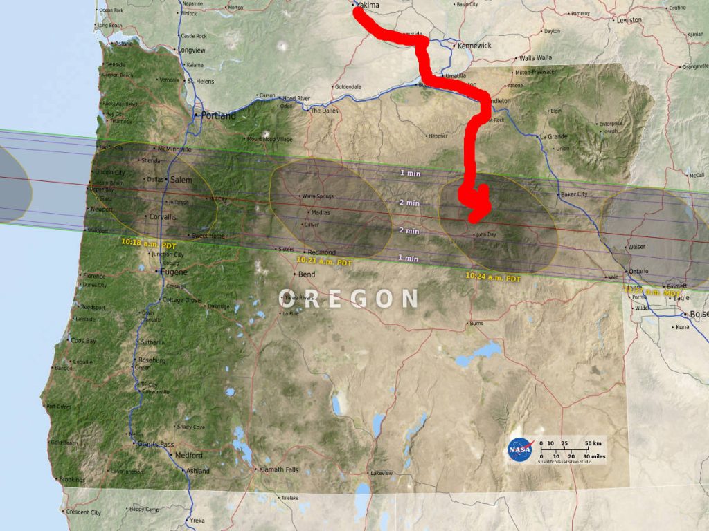 The Total Solar Eclipse Experience in the Malheur National Forest